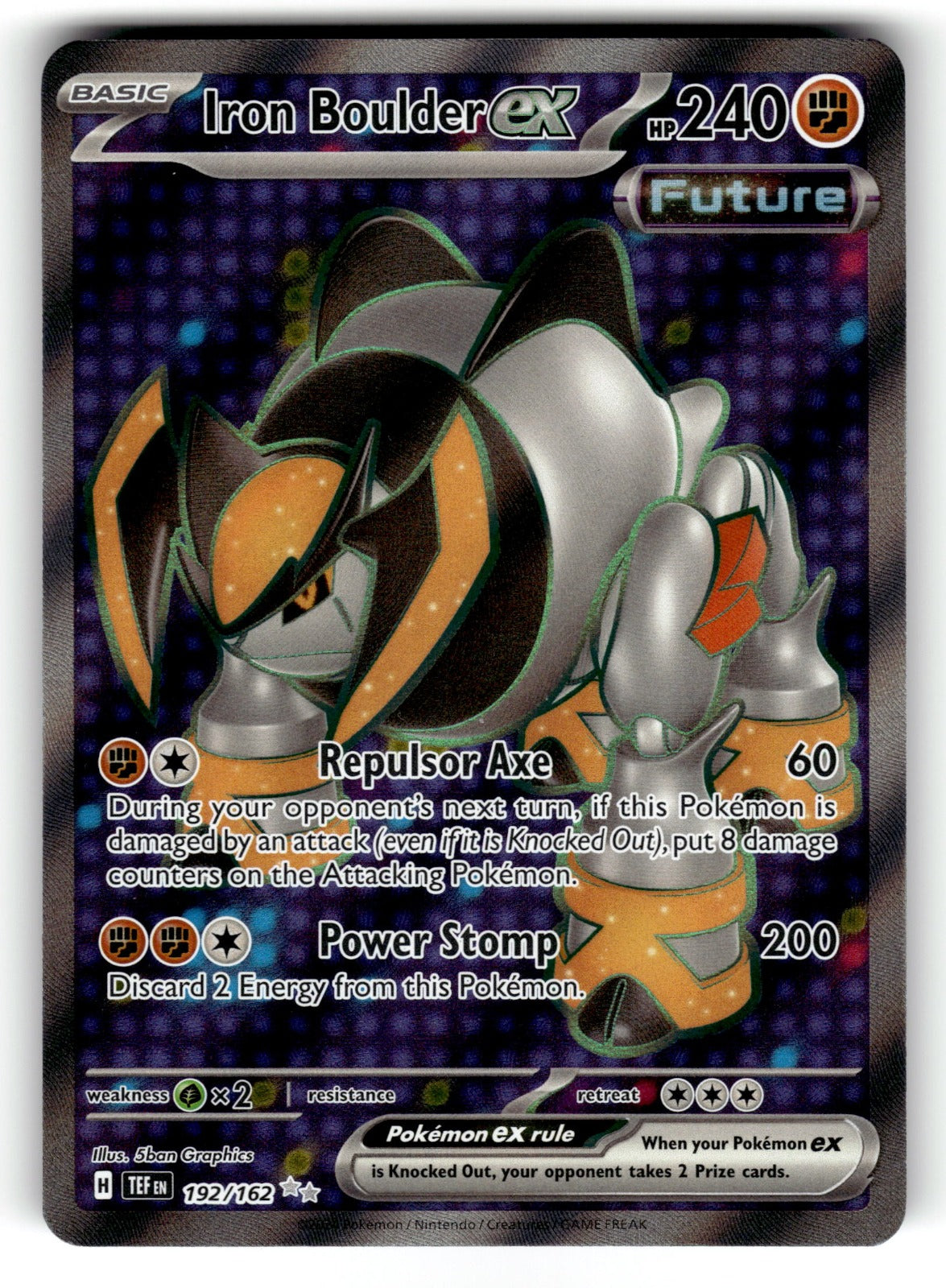 Iron Boulder ex - – 192/162 TEF: SV05: Temporal Forces Ultra Rare Holo NM