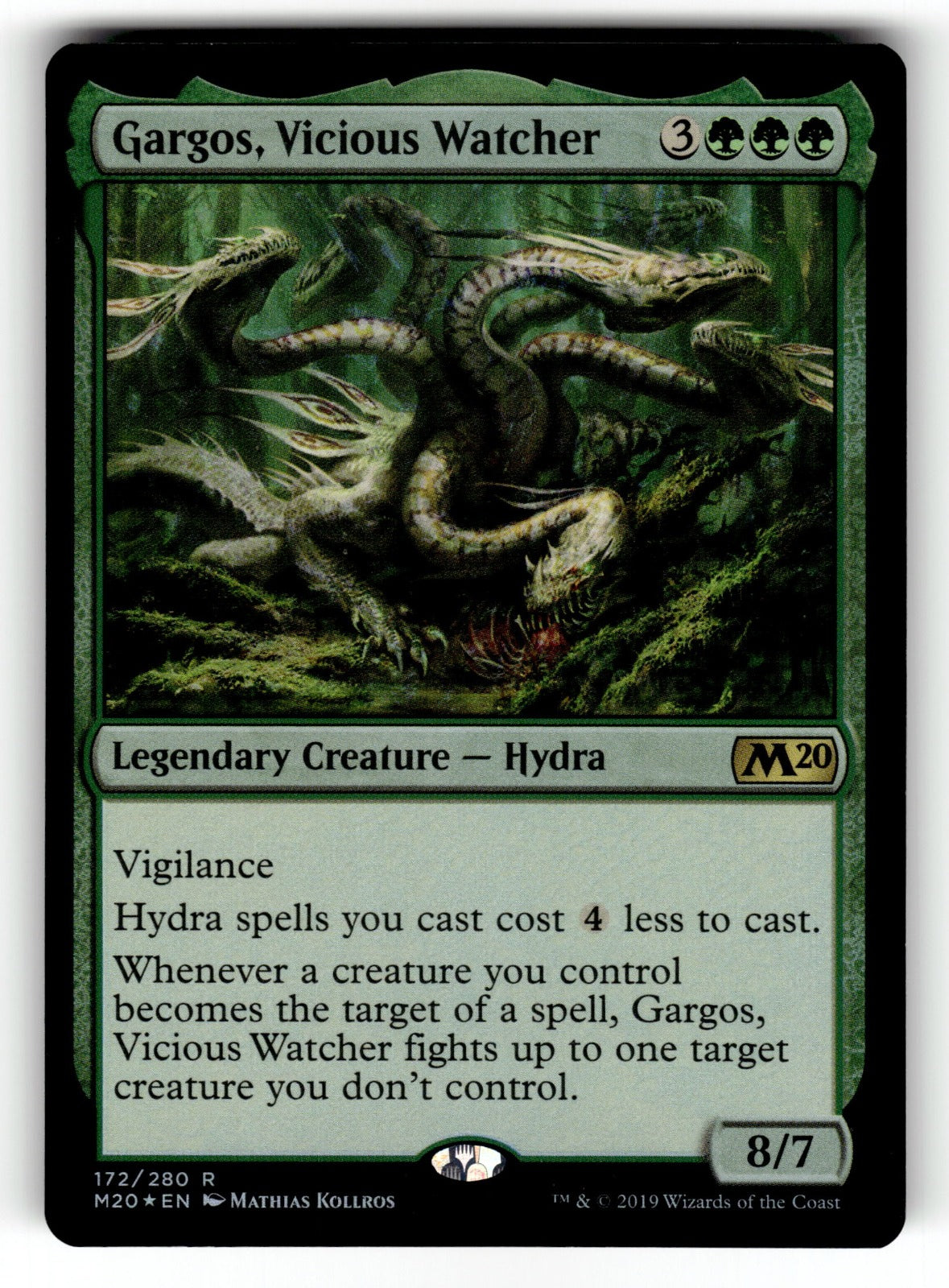 Gargos, Vicious Watcher – 172 M20: Core Set 2020 R Foil LP
