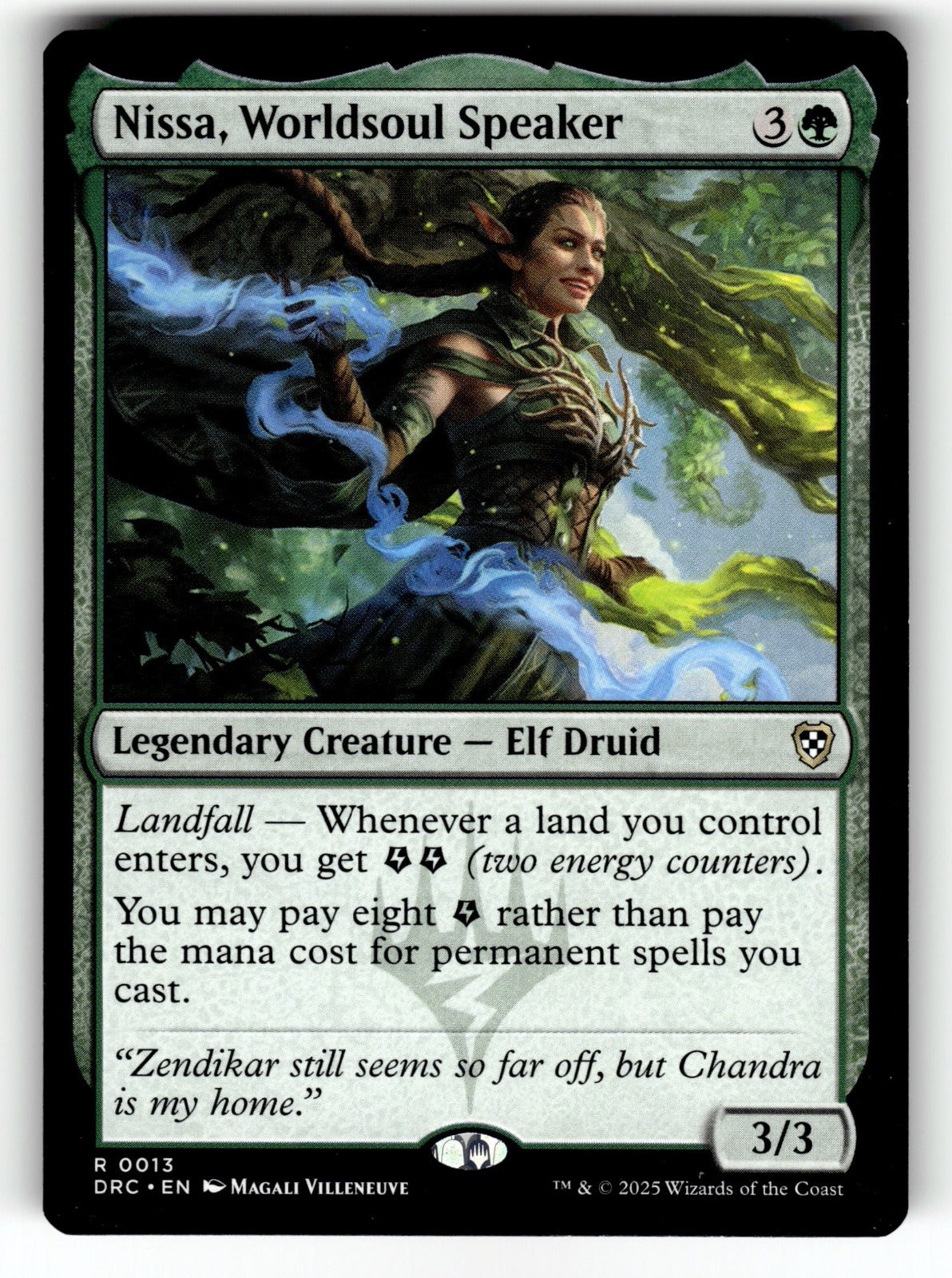 Nissa, Worldsoul Speaker – 13 DRC: Commander: Aetherdrift R LP