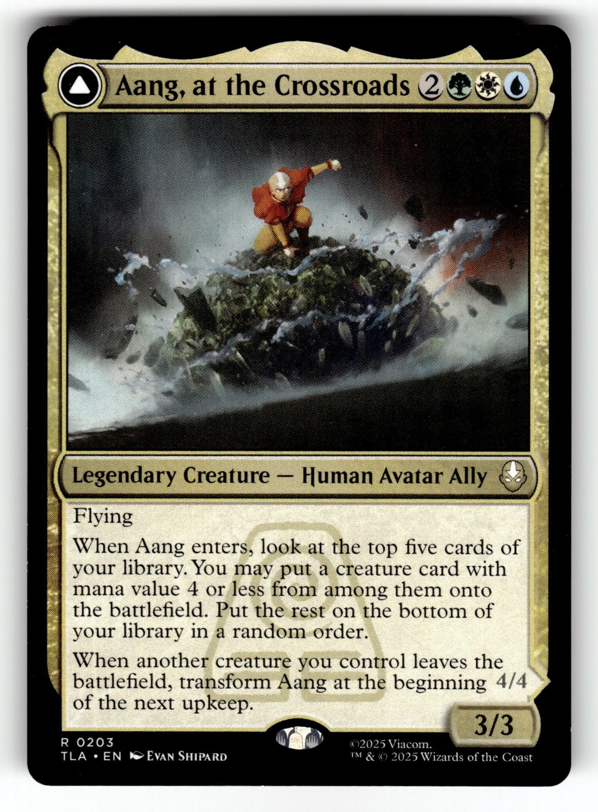 Aang, at the Crossroads – 203 TLA: Avatar: The Last Airbender R NM