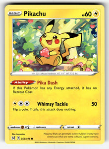Pikachu – 052/196 SWSH11: SWSH11: Lost Origin Common NM