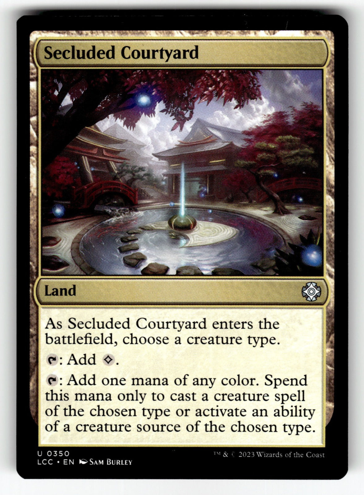 Secluded Courtyard – 350 LCC: Commander: The Lost Caverns of Ixalan U NM