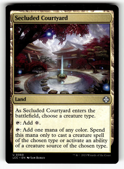 Secluded Courtyard – 350 LCC: Commander: The Lost Caverns of Ixalan U NM