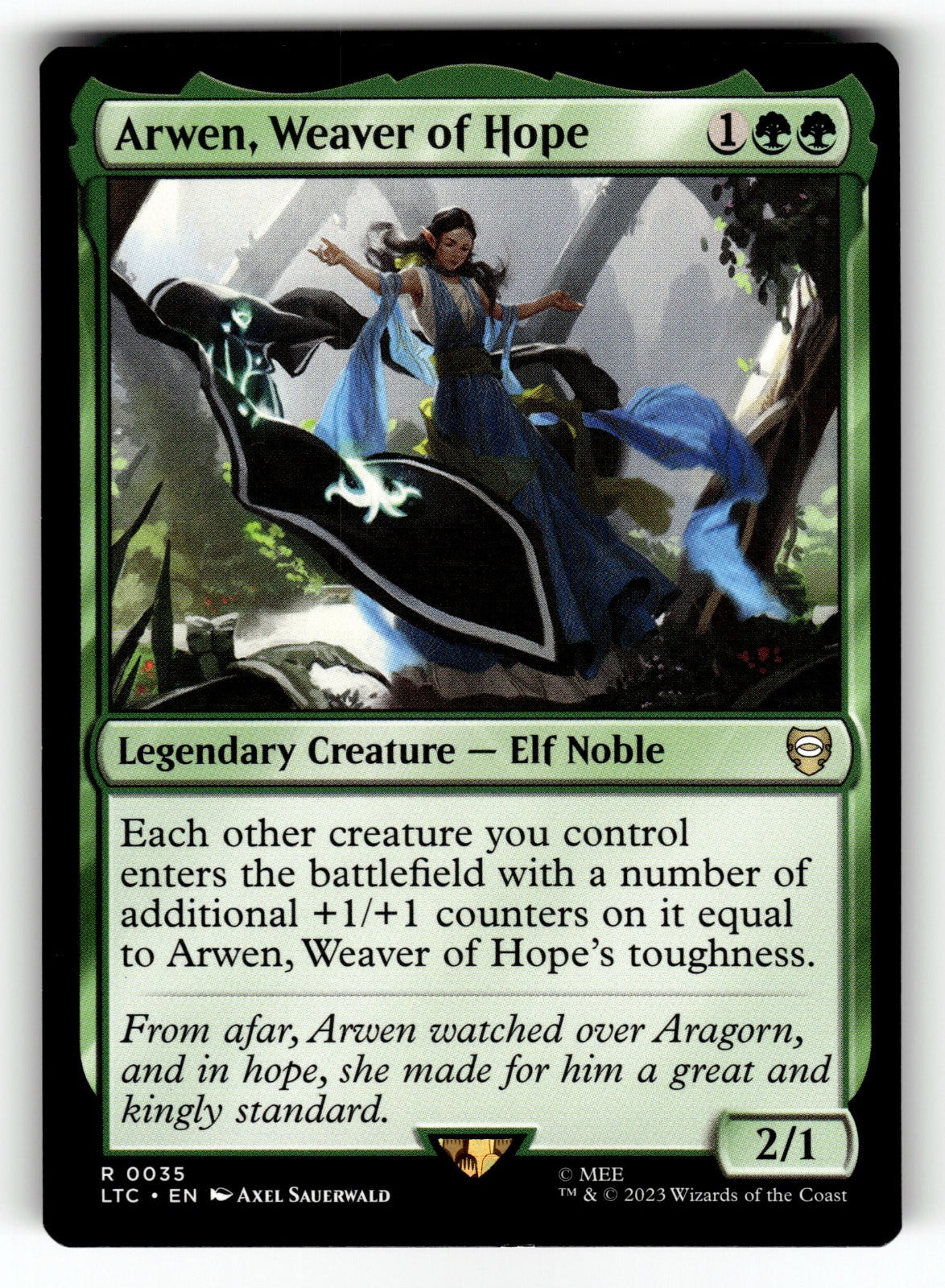 Arwen, Weaver of Hope – 35 LTC: Commander: The Lord of the Rings: Tales of Middle-earth R NM