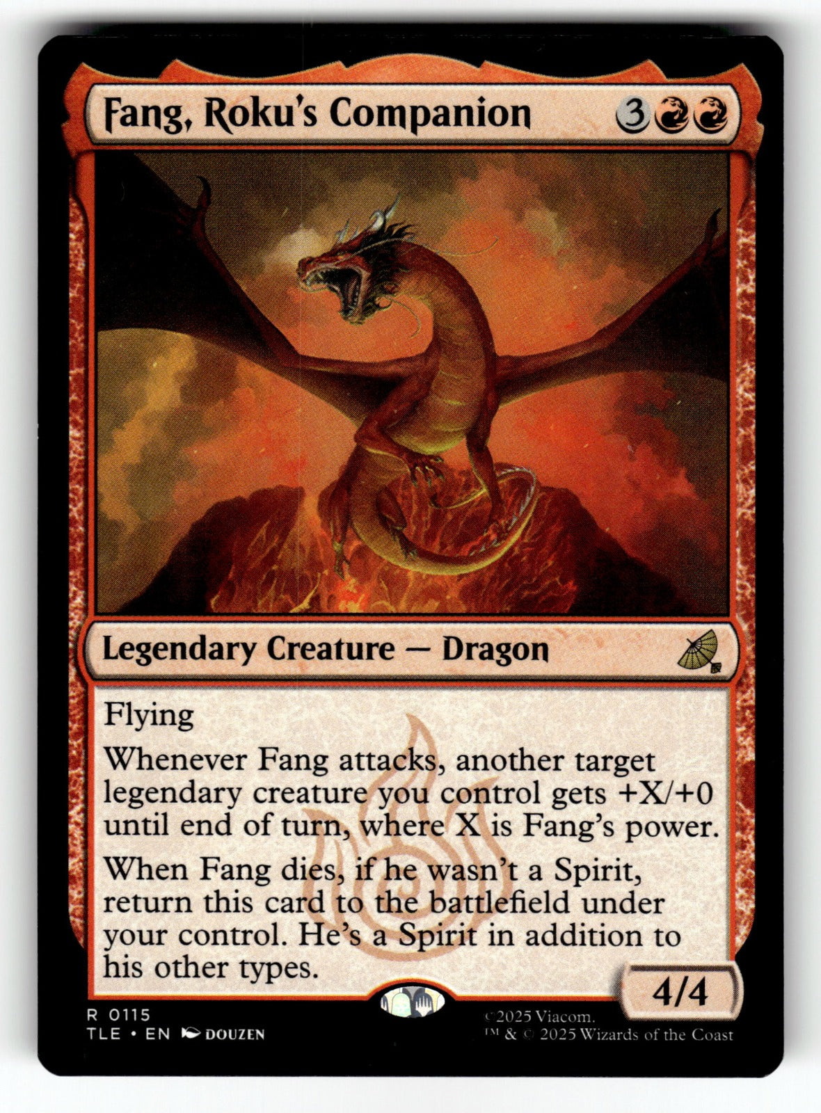 Fang, Roku's Companion – 115 TLE: Avatar: The Last Airbender: Eternal-Legal R LP