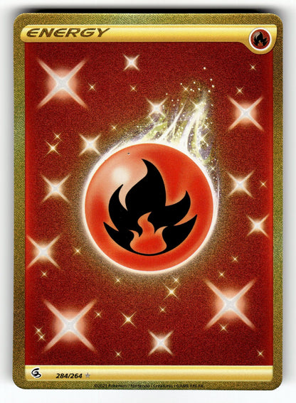 Fire Energy (Secret) – 284/264 SWSH08: SWSH08: Fusion Strike Secret Rare Holo NM