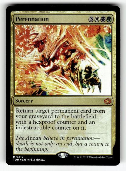 Perennation – 212 TDM: Tarkir: Dragonstorm M Foil NM