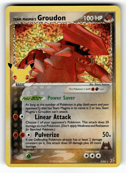 Team Magma's Groudon – 9/95 CCC: Celebrations: Classic Collection Classic Collection Holo NM