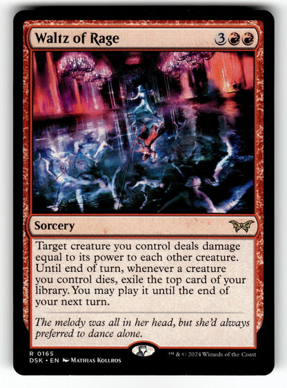 Waltz of Rage – 165 DSK: Duskmourn: House of Horror R NM