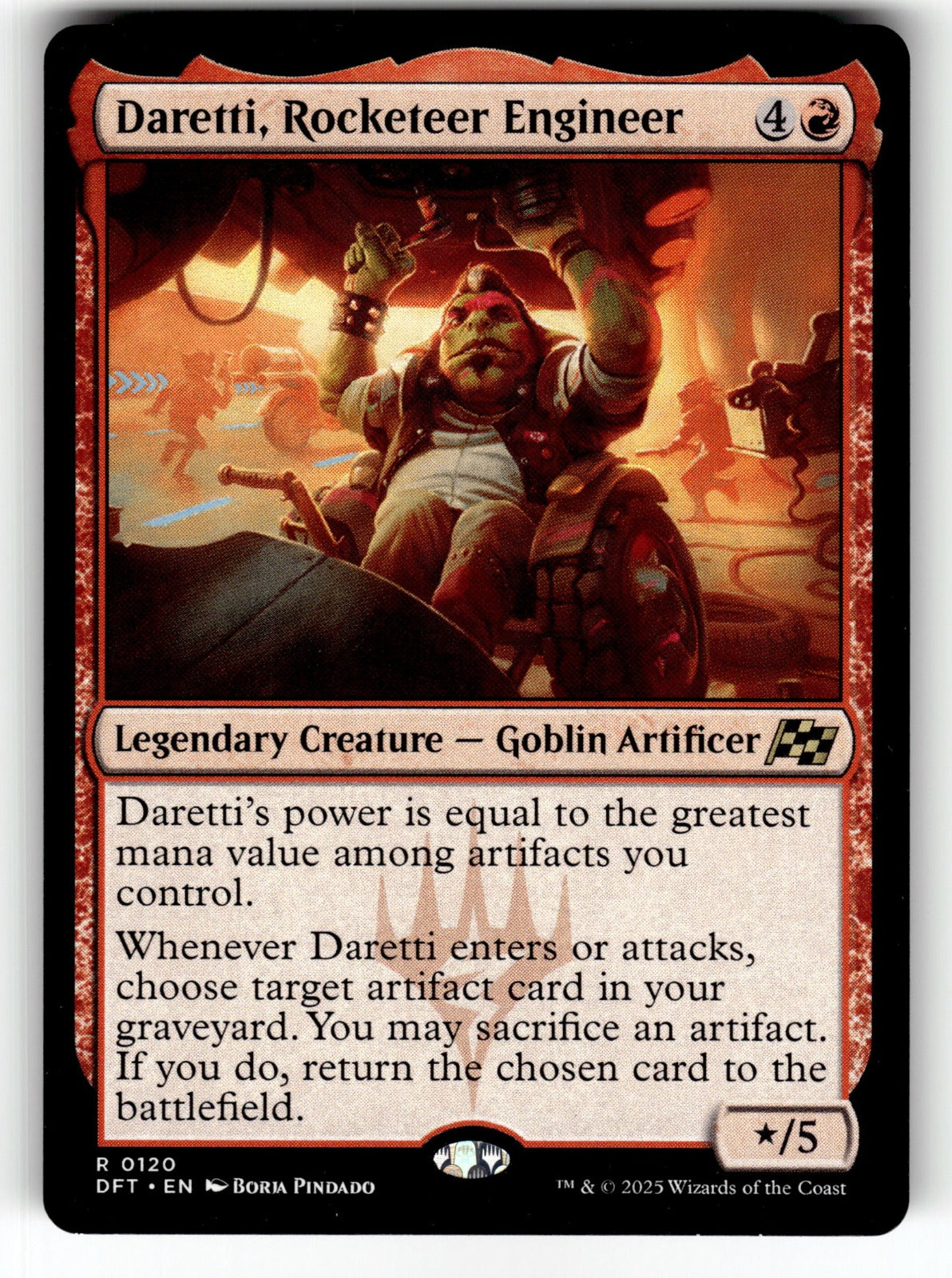 Daretti, Rocketeer Engineer – 120 DFT: Aetherdrift R NM
