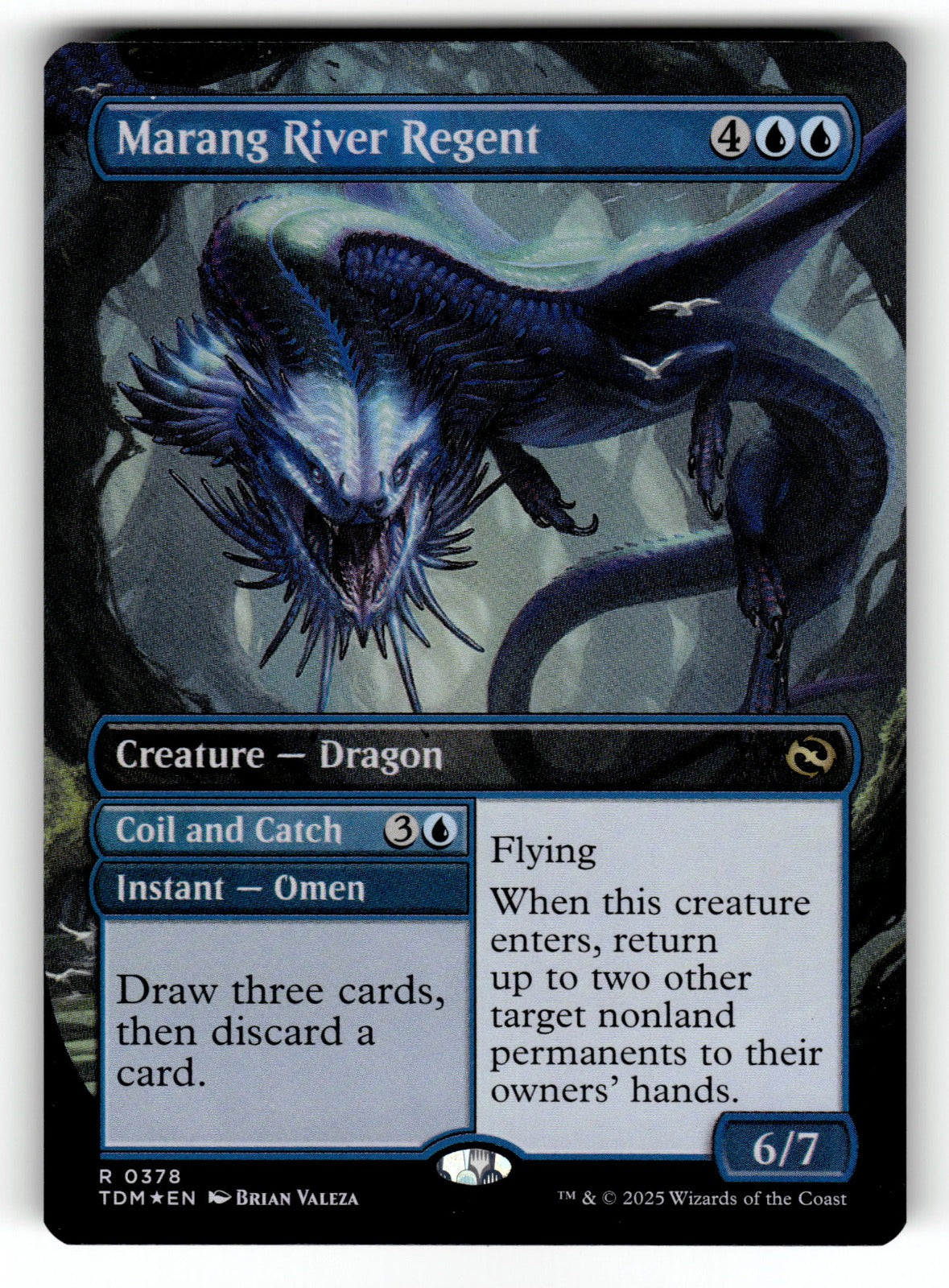 Marang River Regent (Borderless) – 378 TDM: Tarkir: Dragonstorm R Foil NM