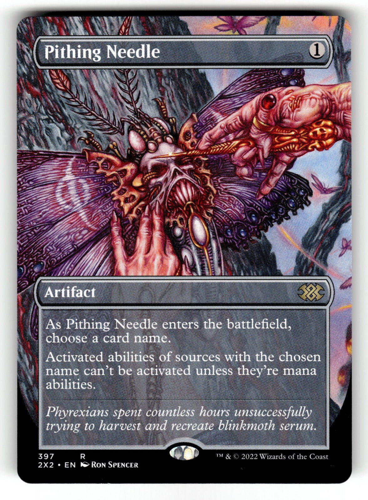 Pithing Needle (Borderless) – 397 2X2: Double Masters 2022 R NM