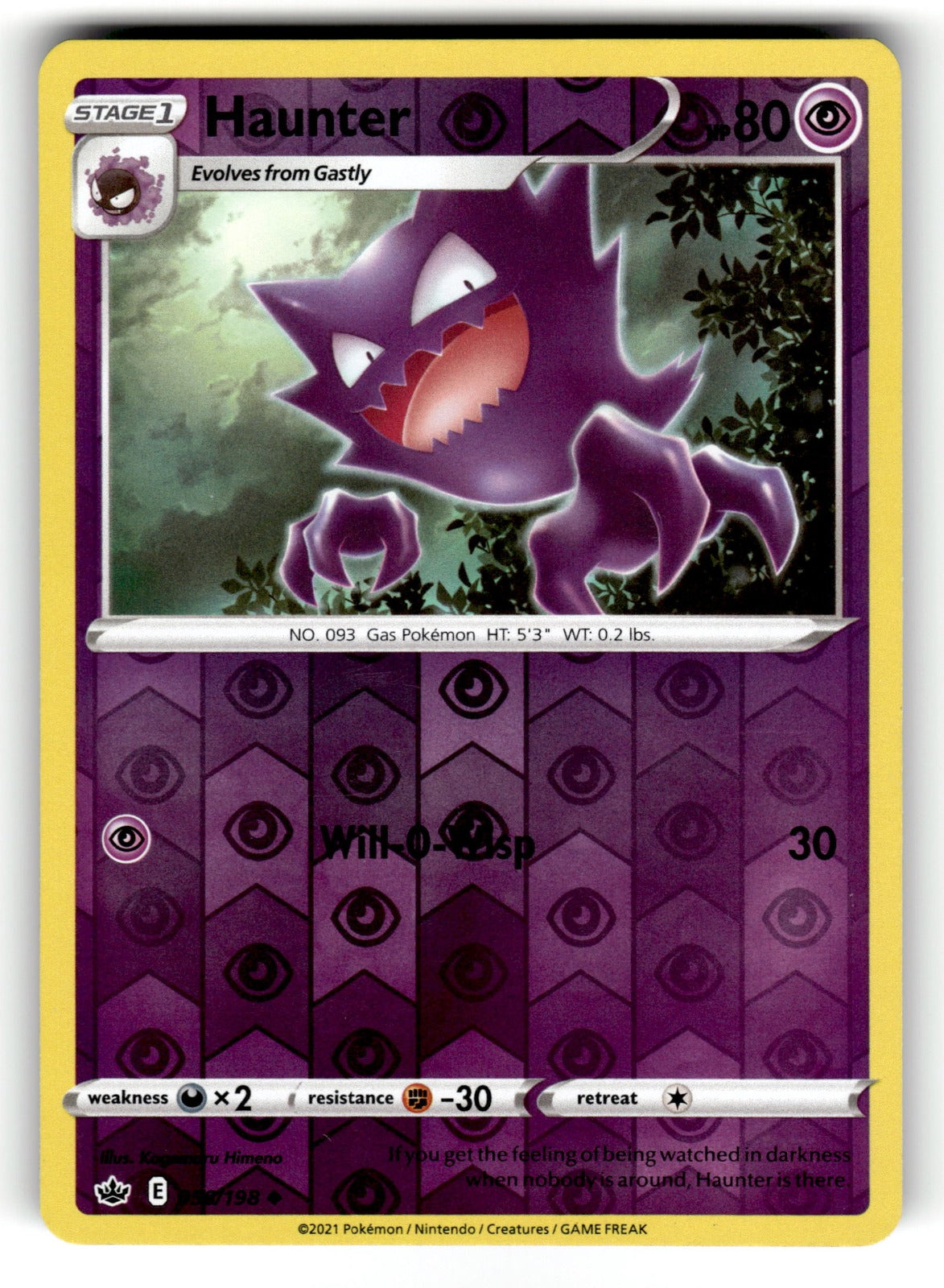 Haunter – 056/198 SWSH06: SWSH06: Chilling Reign Uncommon Reverse Holo LP