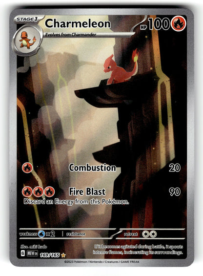 Charmeleon – 169/165 MEW: SV: Scarlet & Violet 151 Illustration Rare HoloNM