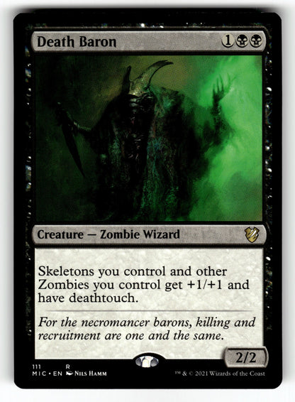 Death Baron – 111 MIC: Commander: Innistrad: Midnight Hunt R NM