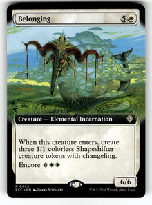 Belonging (Extended Art) – 25 ECC: Commander: Lorwyn Eclipsed R NM