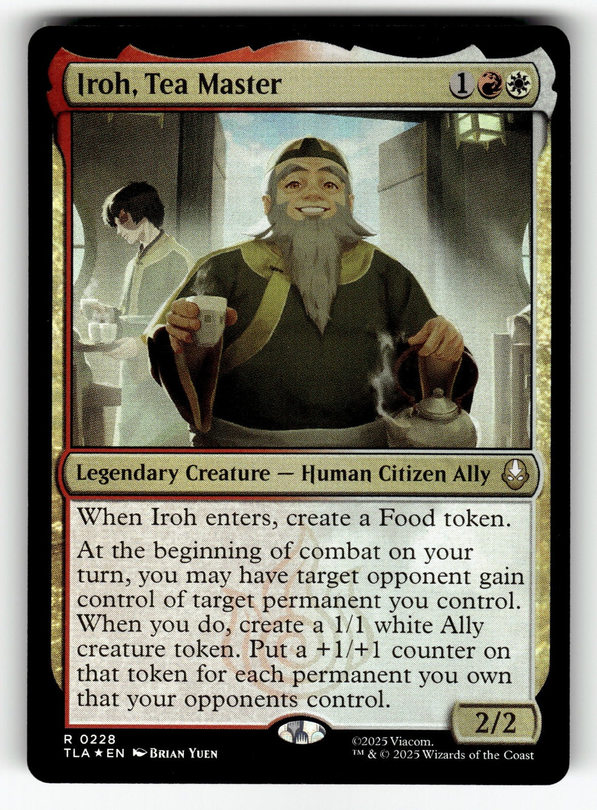 Iroh, Tea Master – 228 TLA: Avatar: The Last Airbender R Foil NM