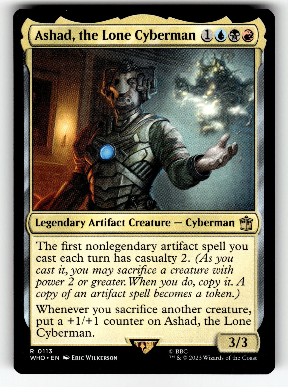 Ashad, the Lone Cyberman – 113 WHO: Universes Beyond: Doctor Who R NM