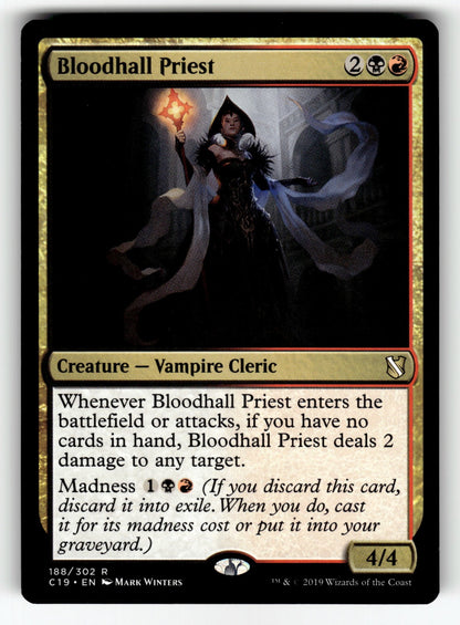 Bloodhall Priest – 188 C19: Commander 2019 R NM