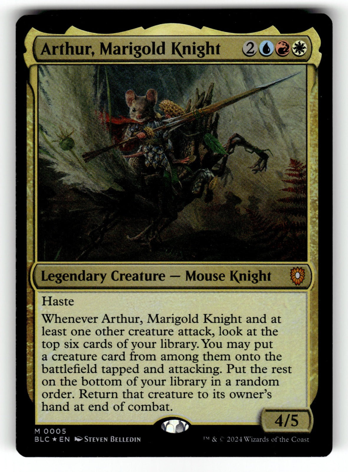Attended Knight – 5 M13: Magic 2013 (M13) C Foil LP