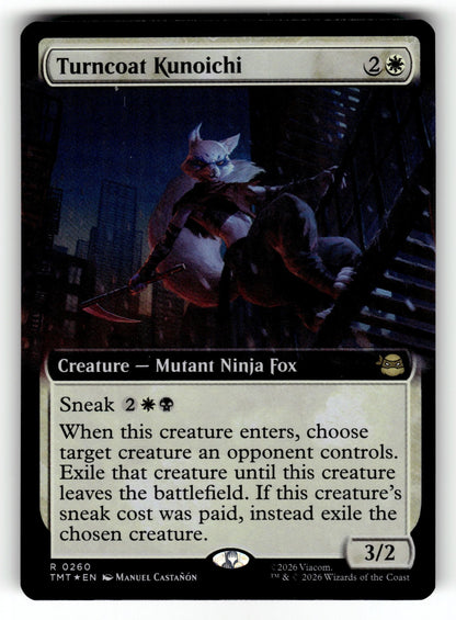 Turncoat Kunoichi (Extended Art) – 260 TMT: Teenage Mutant Ninja Turtles R Foil NM