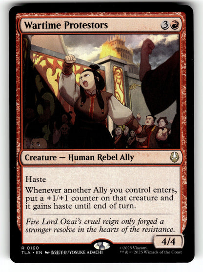 Wartime Protestors – 160 TLA: Avatar: The Last Airbender R NM