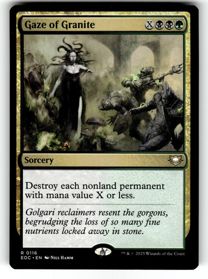 Gaze of Granite – 116 EOC: Commander: Edge of Eternities R NM