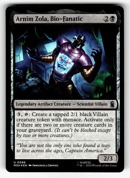 Arnim Zola, Bio-Fanatic – 86 MSH: Marvel Super Heroes U Foil NM