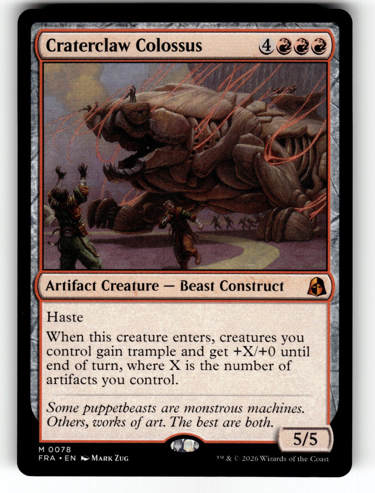 Craterclaw Colossus – 78 FRA: Reality Fracture M NM