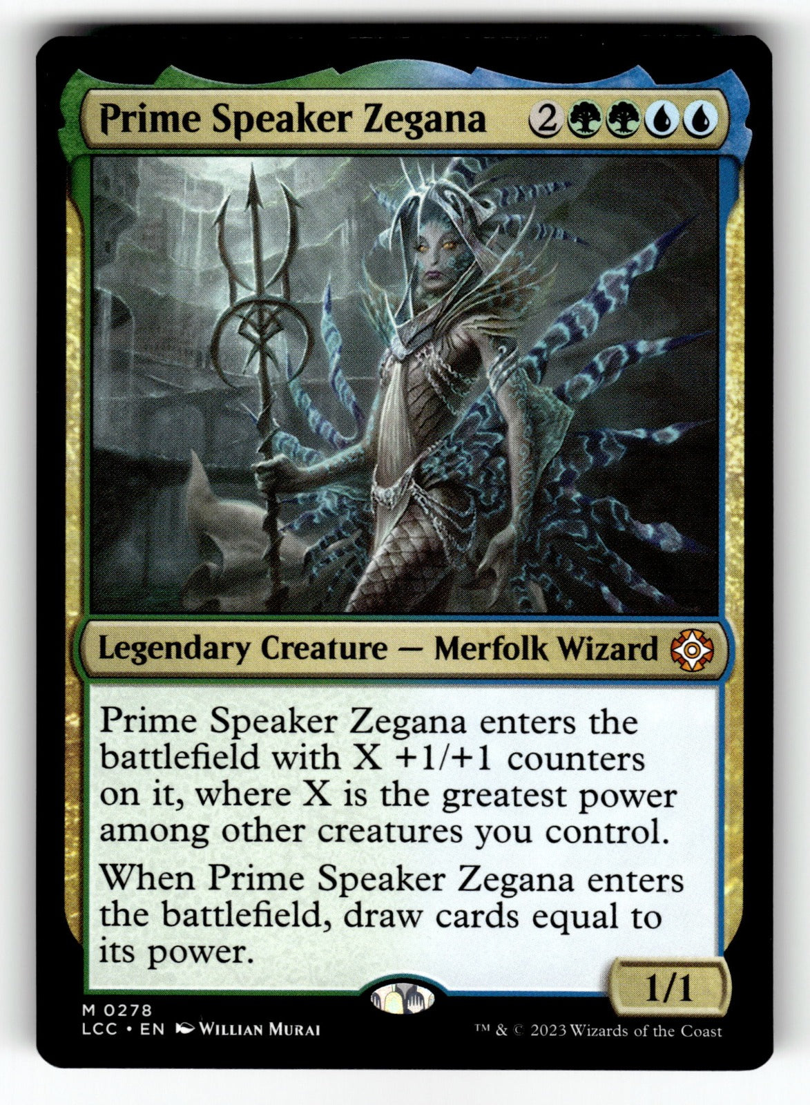Prime Speaker Zegana – 278 LCC: Commander: The Lost Caverns of Ixalan M NM