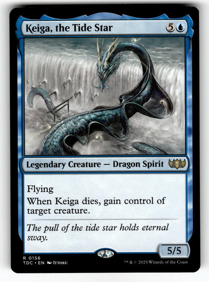 Keiga, the Tide Star – 156 TDC: Commander: Tarkir: Dragonstorm R NM