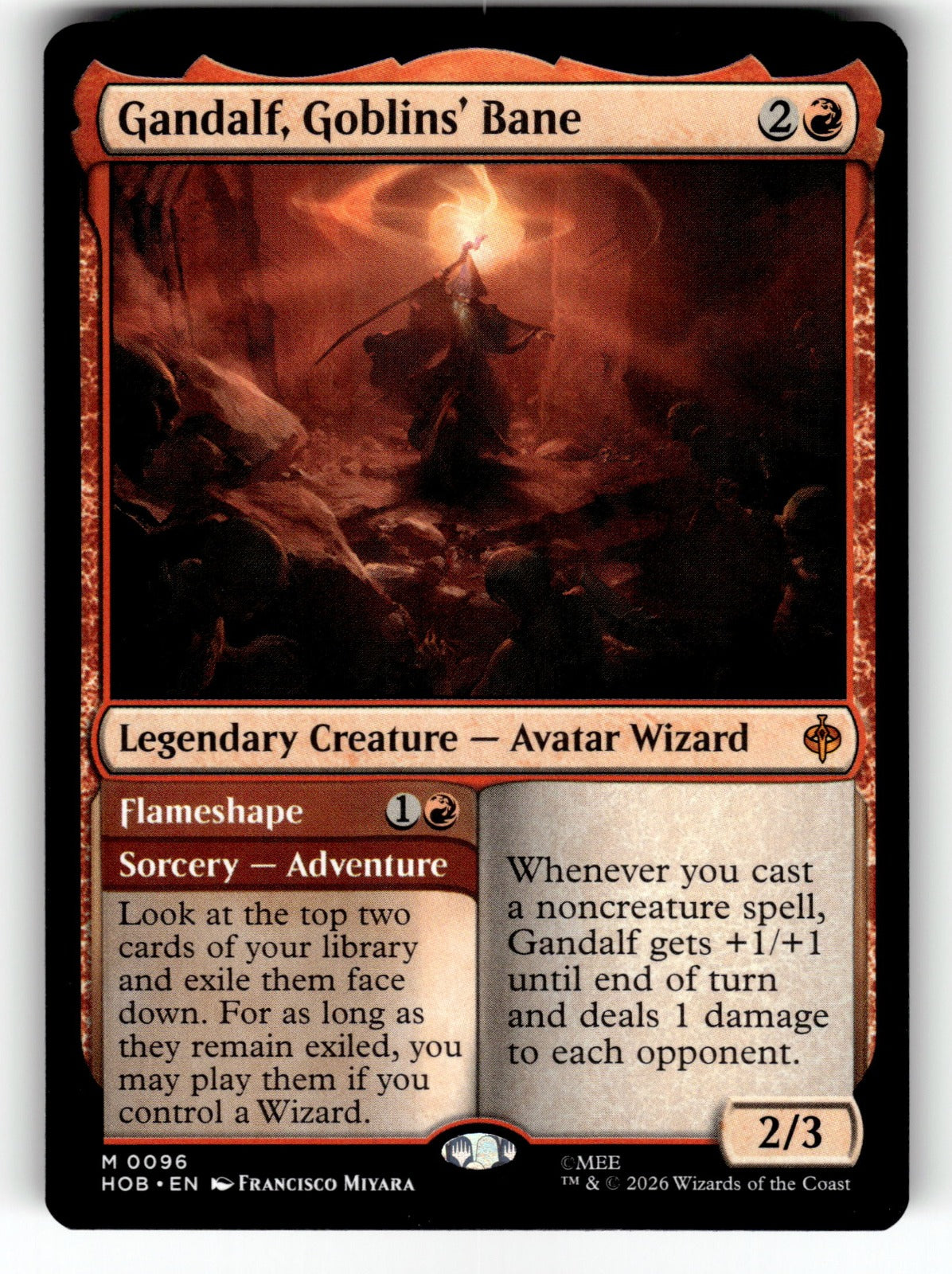 Gandalf, Goblins' Bane – 96 HOB: The Hobbit M NM