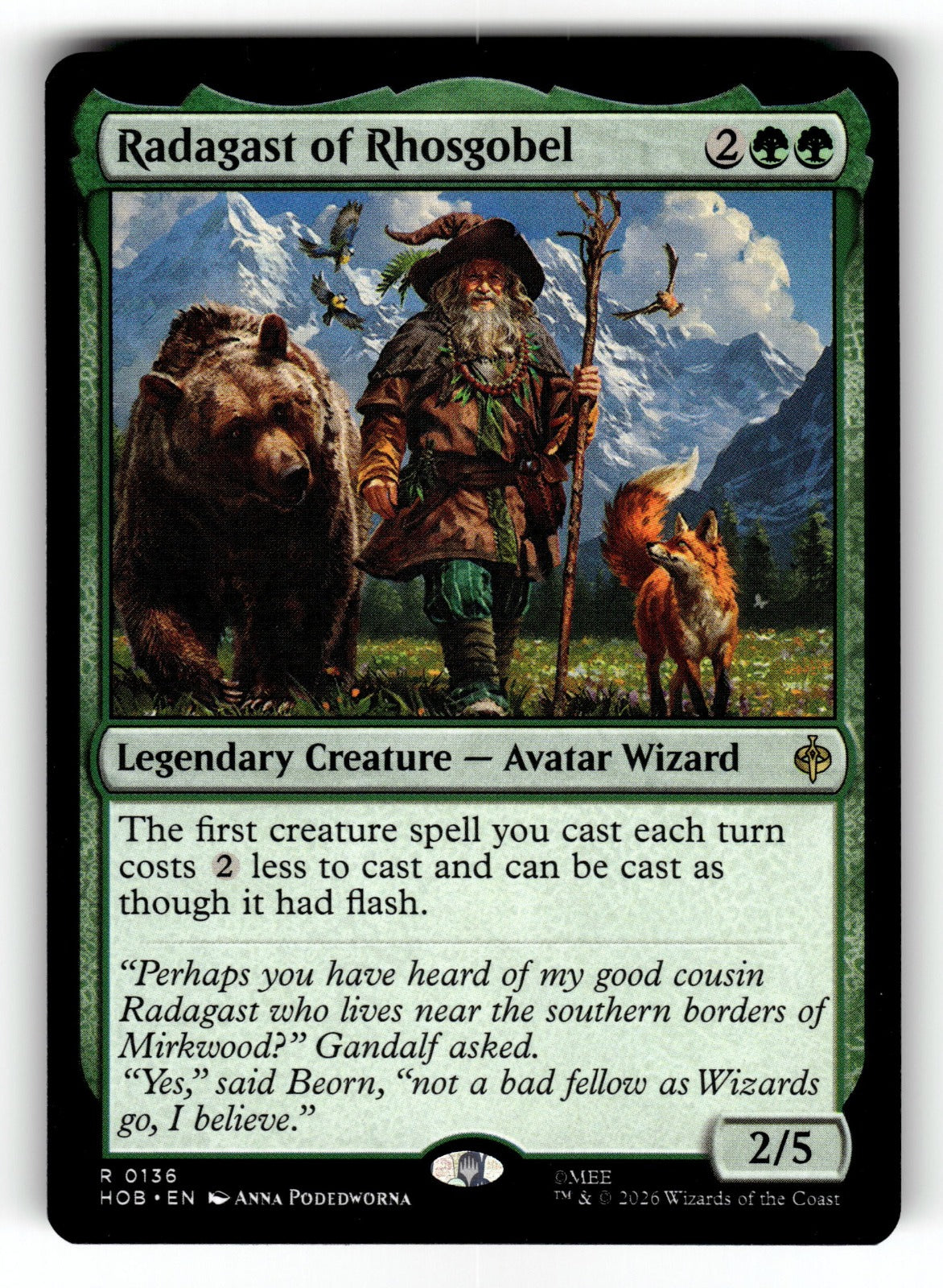 Radagast of Rhosgobel – 136 HOB: The Hobbit R NM