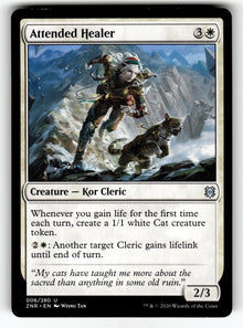 Attended Healer – 6 ZNR: Zendikar Rising U NM