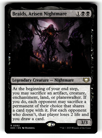 Braids, Arisen Nightmare – 82 EOC: Commander: Edge of Eternities R NM