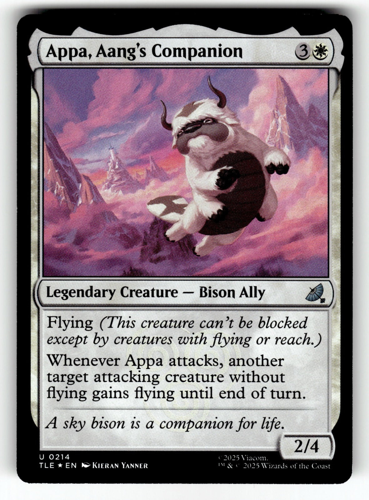 Appa, Aang's Companion (0214) – 214 TLE: Avatar: The Last Airbender: Eternal-Legal U Foil NM