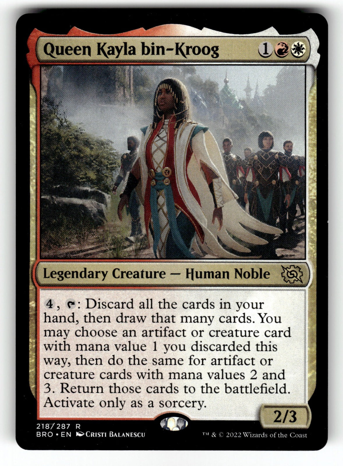 Queen Kayla bin-Kroog – 218 BRO: The Brothers' War R NM