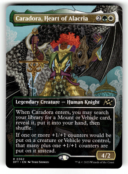 Caradora, Heart of Alacria (Borderless) – 362 DFT: Aetherdrift R NM