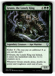 Grunn, the Lonely King – 165 DOM: Dominaria U NM