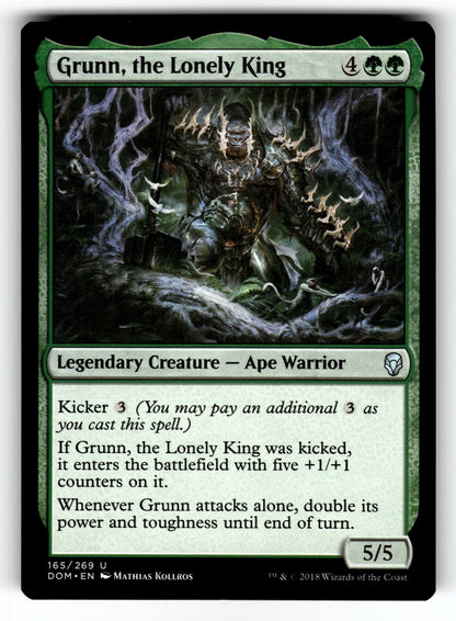 Grunn, the Lonely King – 165 DOM: Dominaria U NM