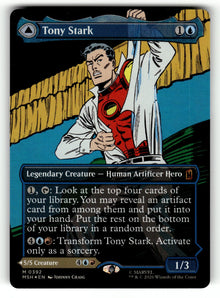 Tony Stark (Borderless) – 392 MSH: Marvel Super Heroes M Foil NM