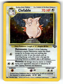 Clefable (1) – 01/64 JU: Jungle Holo Rare Unlimited Holo MP