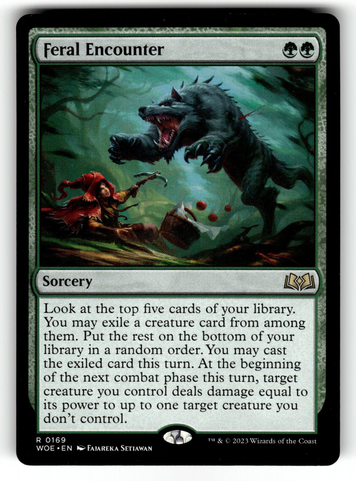 Feral Encounter – 169 WOE: Wilds of Eldraine R LP
