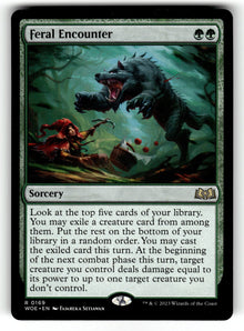 Feral Encounter – 169 WOE: Wilds of Eldraine R LP