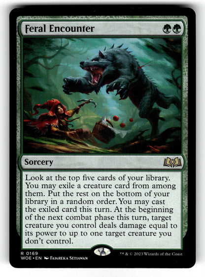 Feral Encounter – 169 WOE: Wilds of Eldraine R LP