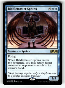 Riddlemaster Sphinx – 287 M19: Core Set 2019 R NM