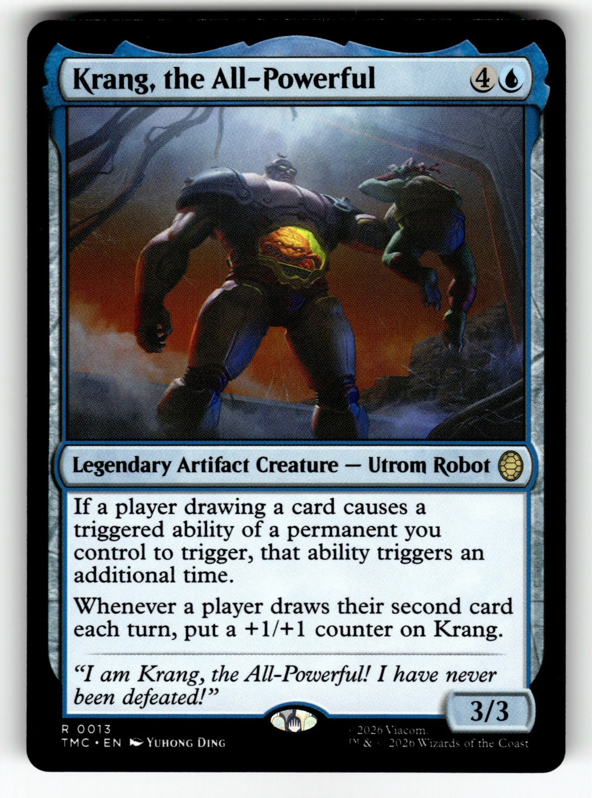 Krang, the All-Powerful – 13 TMC: Commander: Teenage Mutant Ninja Turtles R NM