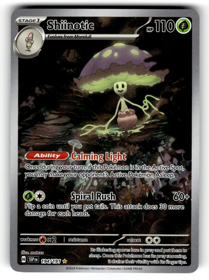 Shiinotic – 194/191 SSP: SV08: Surging Sparks Illustration Rare HoloNM