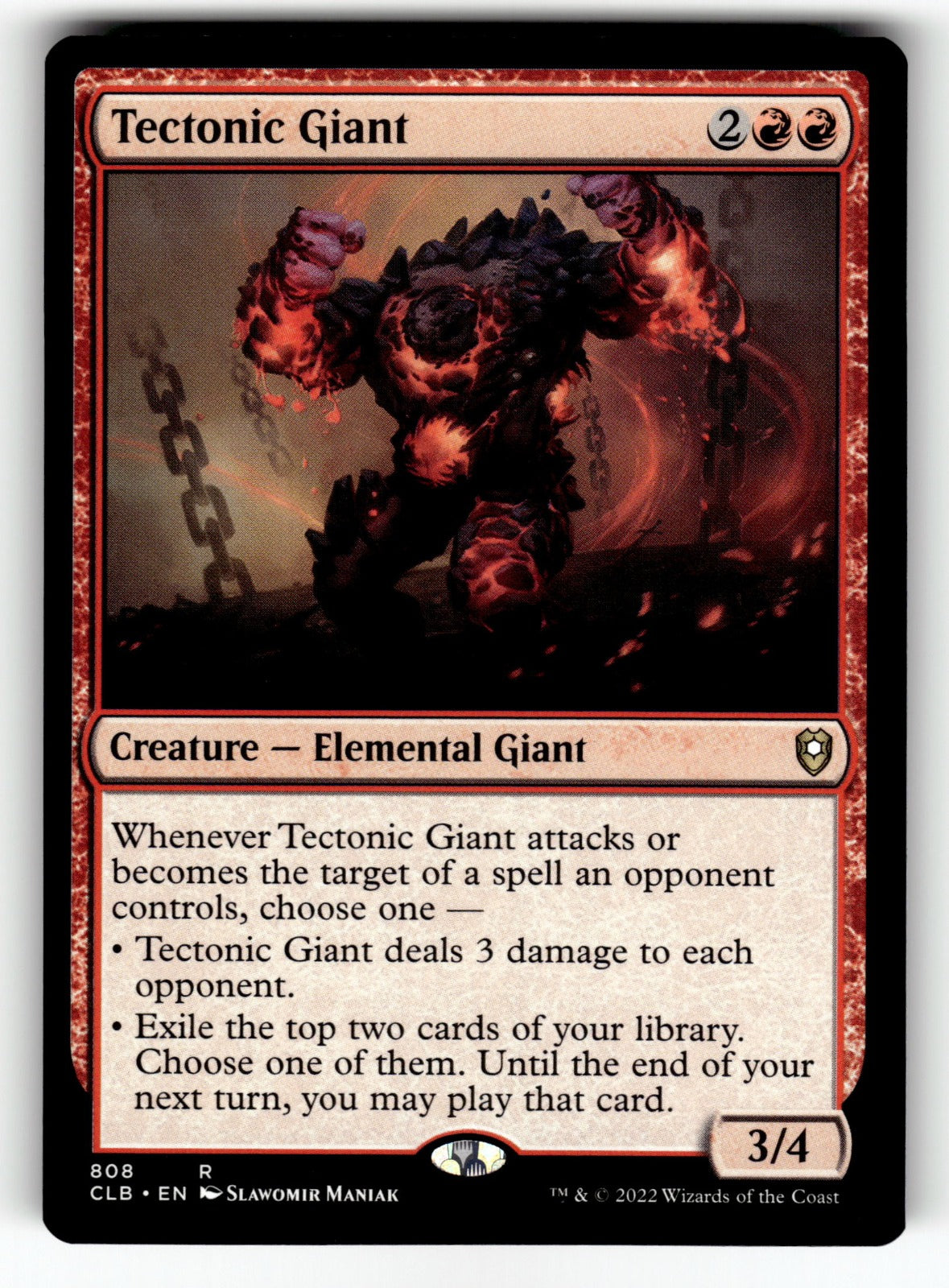 Tectonic Giant – 808 CLB: Commander Legends: Battle for Baldur's Gate R NM