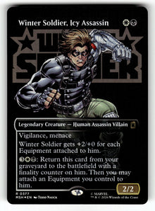 Winter Soldier, Icy Assassin (Borderless) – 377 MSH: Marvel Super Heroes R Foil NM
